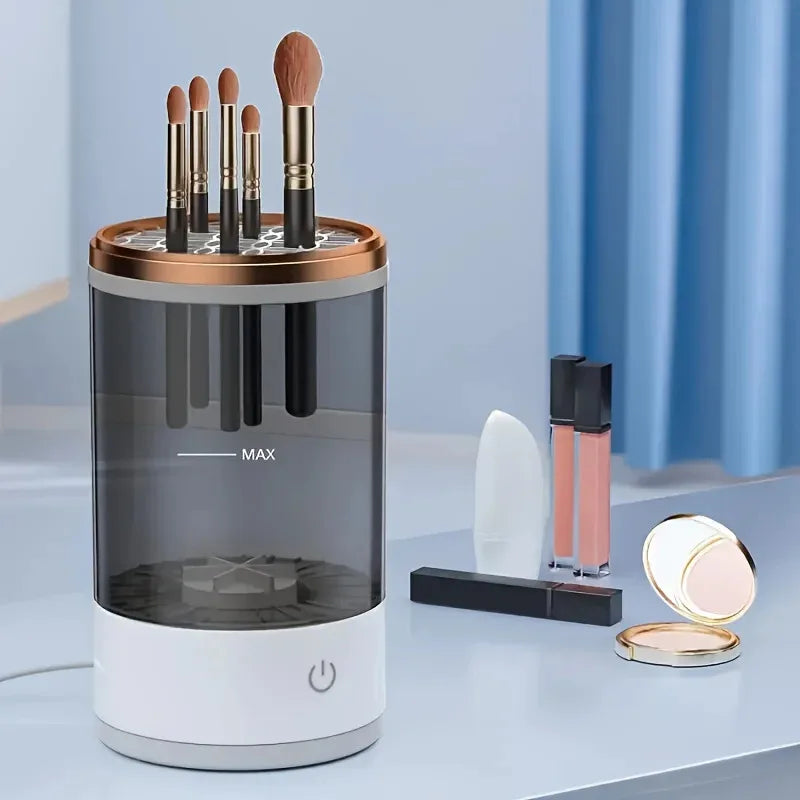 Revolutionary USB Powered Makeup Brush Cleaner & Dryer - Effortless, Odorless, and Battery-Free Beauty Essential!