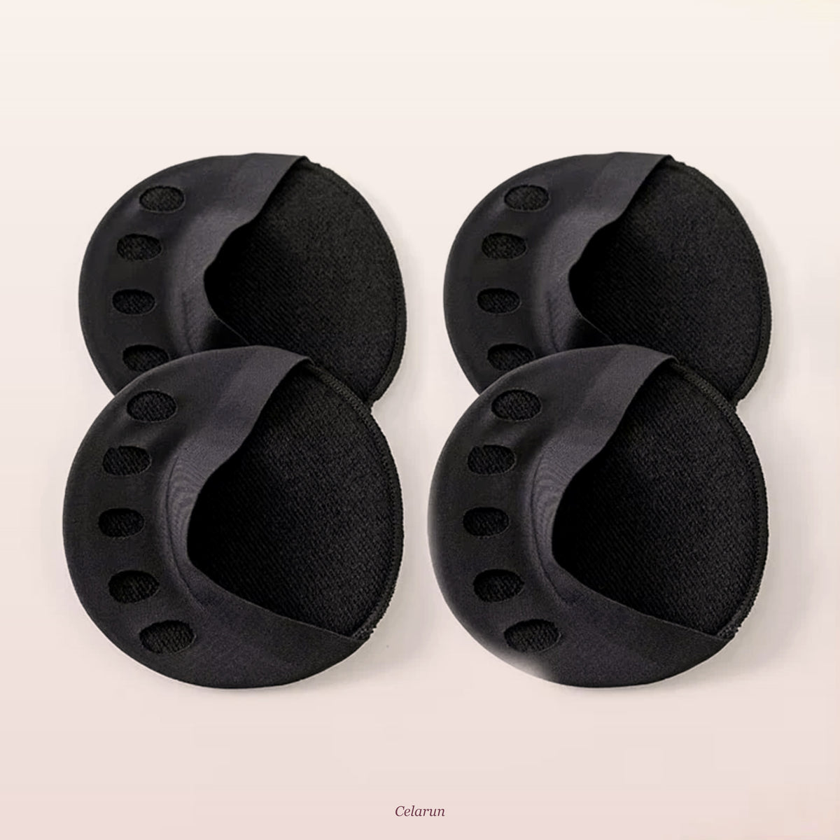 Almohadillas negras · 2 pares