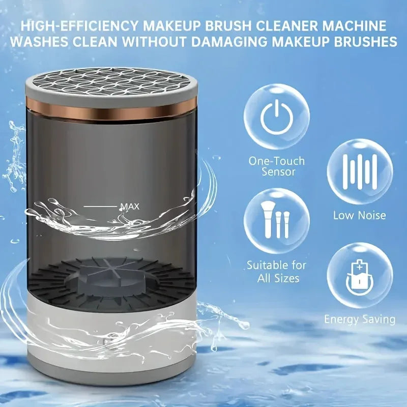 Revolutionary USB Powered Makeup Brush Cleaner & Dryer - Effortless, Odorless, and Battery-Free Beauty Essential!