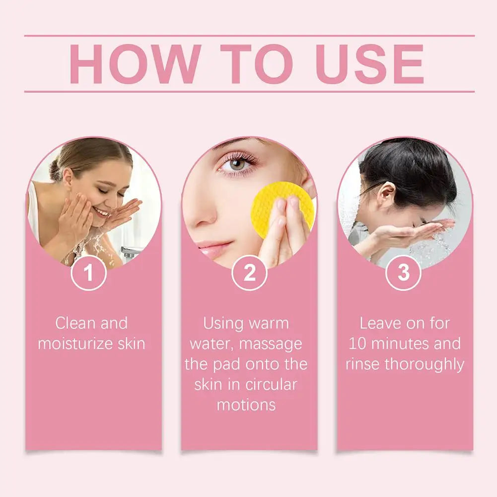 Revitalize Your Skin with 40/50 Pcs Turmeric & Kojic Acid Cleansing Pads – Gentle Exfoliation for Daily Radiance
