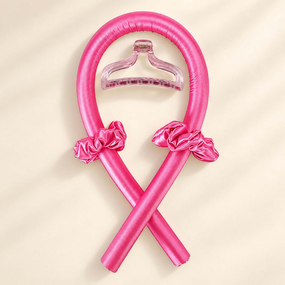 Rizador sin calor — Fucsia con pinza