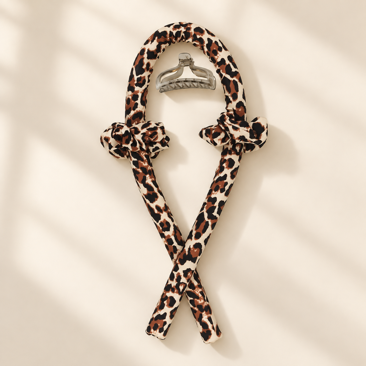Rizador sin calor — Leopardo con pinza